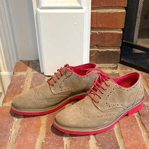 Steve Madden Stylish Tan and Red Men's Brogues Oxford shoes 7.5